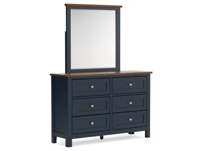 Signature Design by Ashley Landocken Full Panel Headboard, Dresser and Mirror - B414B14