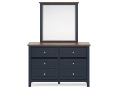 Signature Design by Ashley Landocken Twin Panel Headboard, Dresser and Mirror - B414B13
