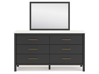 Signature Design by Ashley Cadmori King Panel Bed, Dresser, Mirror and Nightstand - B2616B10