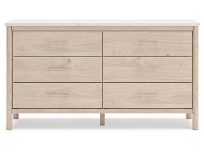Signature Design by Ashley Cadmori Queen Upholstered Panel Bed, Dresser and Nightstand - B2615B10