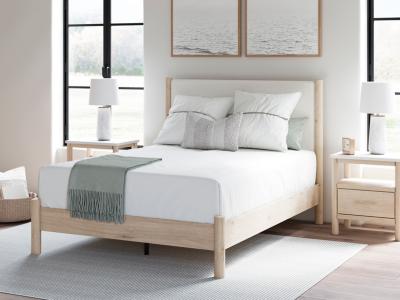 Signature Design by Ashley Cadmori Queen Panel Bed, Dresser, Mirror and Nightstand - B2615B12