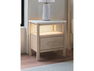 Signature Design by Ashley Cadmori Queen Panel Bed, Dresser, Mirror and Nightstand - B2615B12