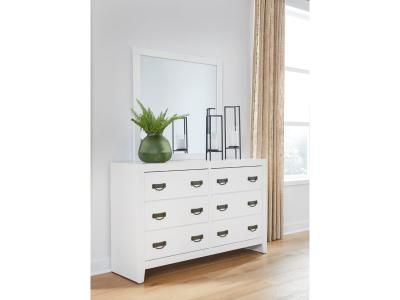 Signature Design by Ashley Binterglen King Panel Bed, Dresser, Mirror and Nightstand - B427B16