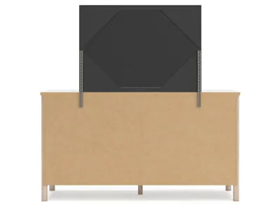 Signature Design by Ashley Cadmori King Upholstered Panel Bed, Dresser, Mirror and Nightstand - B2615B19