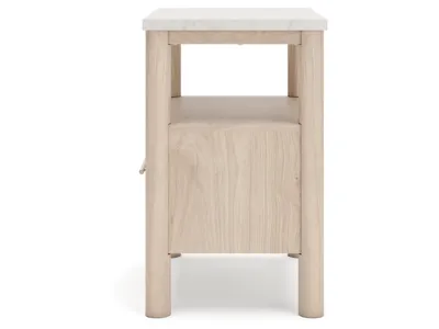 Signature Design by Ashley Cadmori King Upholstered Panel Bed, Dresser, Mirror and Nightstand - B2615B19