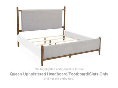 Signature Design by Ashley Lyncott Queen Upholstered Bed, Dresser, Mirror and Nightstand - B615B12