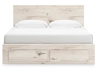 Signature Design by Ashley Lawroy King Panel Storage Bed, Dresser, Mirror and Nightstand - B2310B46