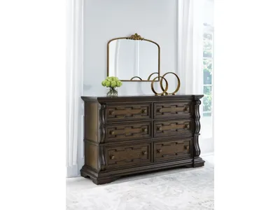 Signature Design by Ashley Maylee King Upholstered Bed, Dresser and 2 Nightstands - B947B14