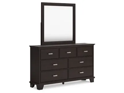 Signature Design by Ashley Covetown King Panel Bed, Dresser, Mirror and Nightstand - B441B15