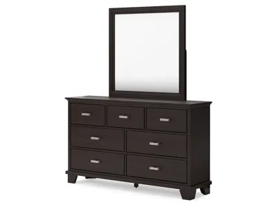 Signature Design by Ashley Covetown King Panel Bed, Dresser, Mirror and Nightstand - B441B15