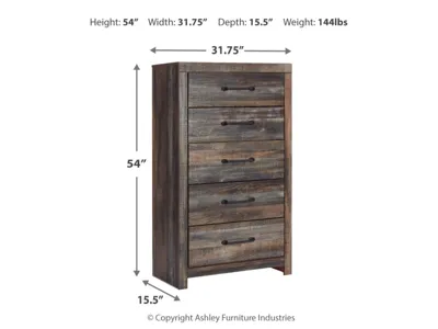 Signature Design by Ashley Drystan King Panel Bed, Dresser, Mirror and 2 Nightstands - B211B101