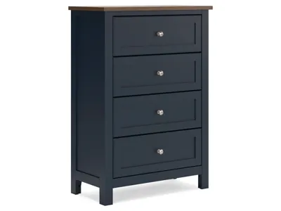 Signature Design by Ashley Landocken Twin Panel Bed, Chest and Nightstand - B414B19