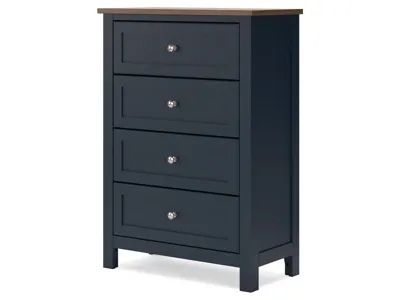 Signature Design by Ashley Landocken Twin Panel Bed, Chest and Nightstand - B414B19