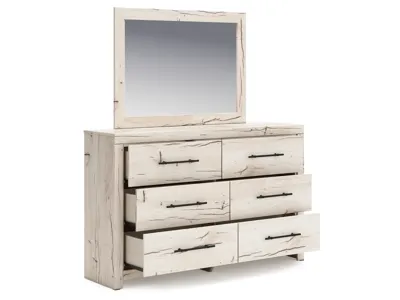 Signature Design by Ashley Lawroy Queen Storage Bed, 2 Dressers, Mirror and 2 Nightstands - B2310B49