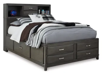 Signature Design by Ashley Caitbrook Full Storage Bed, Dresser and Nightstand - B476B36