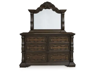 Signature Design by Ashley Maylee Queen Panel Bed, Dresser, Mirror, Chest and 2 Nightstands - B947B16