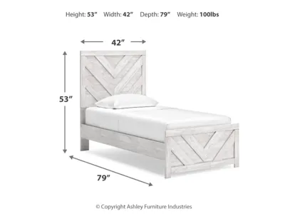 Signature Design by Ashley Cayboni Twin Panel Bed, Dresser and Chest - B3788B11
