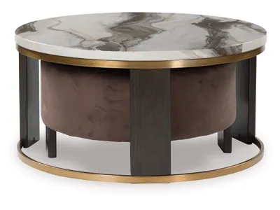 Signature Design by Ashley Jazmore Coffee Table and 2 Ends - T671T1