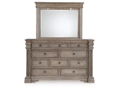 Signature Design by Ashley Blairhurst King Panel Bed, Dresser, Mirror and Nightstand - B916B9