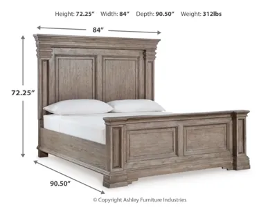 Signature Design by Ashley Blairhurst King Panel Bed, Dresser, Mirror and Nightstand - B916B9