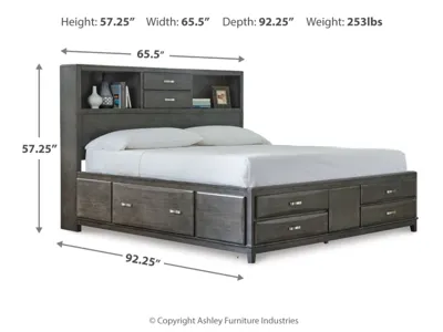 Signature Design by Ashley Caitbrook Queen Storage Bed, Dresser and Nightstand - B476B37