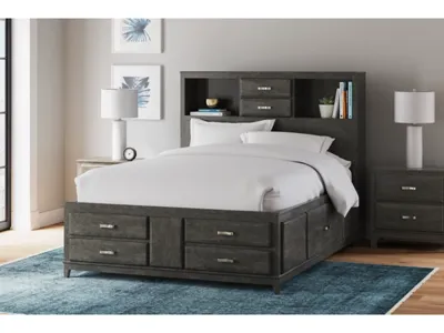 Signature Design by Ashley Caitbrook Queen Storage Bed, Dresser and Nightstand - B476B37