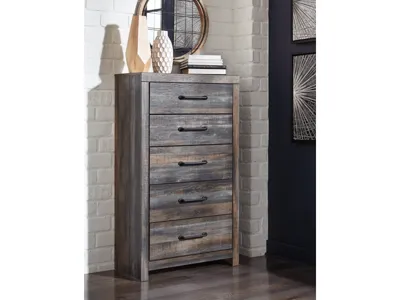 Signature Design by Ashley Drystan Queen Bookcase Bed, Dresser and Chest - B211B105