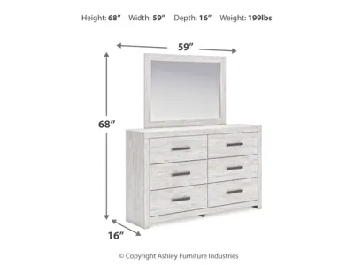 Signature Design by Ashley Cayboni King Panel Bed, Dresser, Mirror, Chest and 2 Nightstands - B3788B12