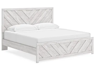 Signature Design by Ashley Cayboni King Panel Bed, Dresser, Mirror, Chest and 2 Nightstands - B3788B12