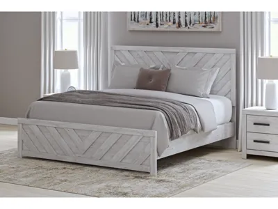 Signature Design by Ashley Cayboni King Panel Bed, Dresser, Mirror, Chest and 2 Nightstands - B3788B12