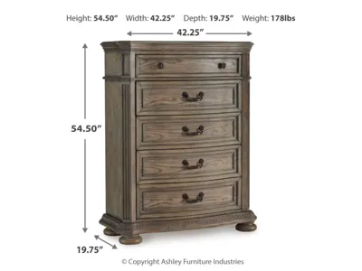 Signature Design by Ashley Ardenfield California King Sleigh Bed, Chest and Nightstand - B944B6