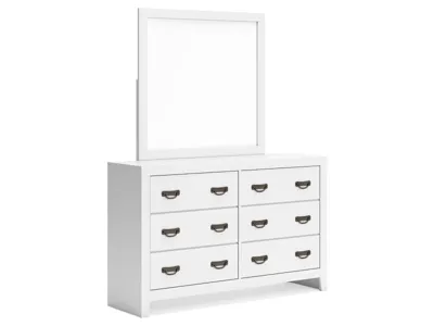 Signature Design by Ashley Binterglen Twin Panel Bed, Dresser, Mirror, Chest and 2 Nightstands - B427B19