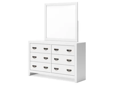 Signature Design by Ashley Binterglen Twin Panel Bed, Dresser, Mirror, Chest and 2 Nightstands - B427B19