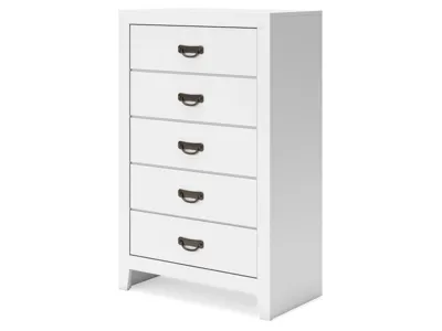 Signature Design by Ashley Binterglen Twin Panel Bed, Dresser, Mirror, Chest and 2 Nightstands - B427B19