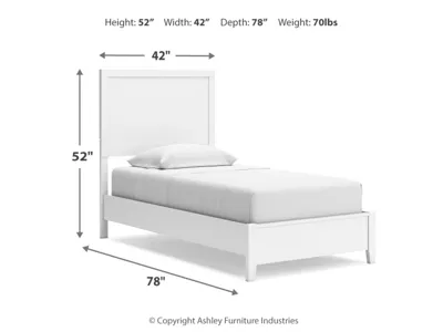 Signature Design by Ashley Binterglen Twin Panel Bed, Dresser, Mirror, Chest and 2 Nightstands - B427B19