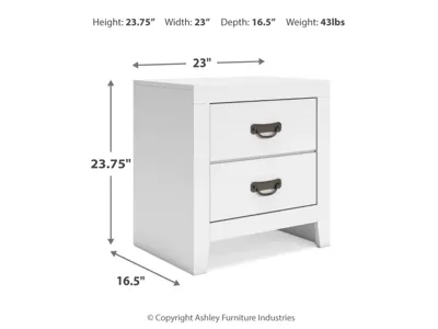 Signature Design by Ashley Binterglen Twin Panel Bed, Dresser, Mirror, Chest and 2 Nightstands - B427B19