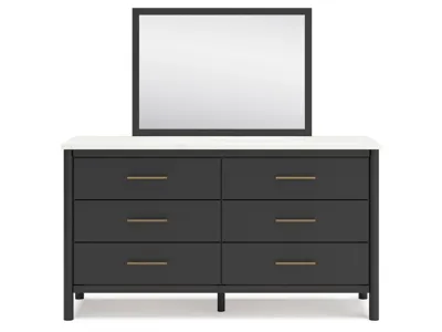 Signature Design by Ashley Cadmori Queen Panel Bed, Dresser, Mirror and Nightstand - B2616B21