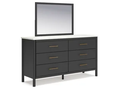Signature Design by Ashley Cadmori Queen Panel Bed, Dresser, Mirror and Nightstand - B2616B21