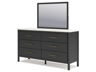 Signature Design by Ashley Cadmori Queen Panel Bed, Dresser, Mirror and Nightstand - B2616B21