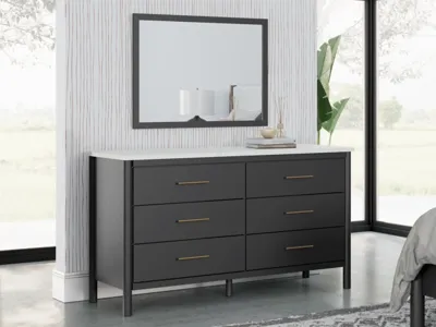 Signature Design by Ashley Cadmori Queen Panel Bed, Dresser, Mirror and Nightstand - B2616B21