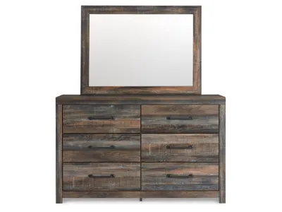 Signature Design by Ashley Drystan Queen Panel Storage Bed, Dresser, Mirror and Nightstand - B211B107