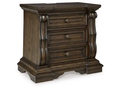 Signature Design by Ashley Maylee Queen Upholstered Panel Bed, Dresser, Mirror and Nightstand - B947B18