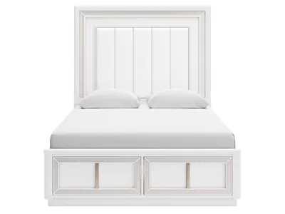 Signature Design by Ashley Chalanna Queen Panel Storage Bed and Nightstand - B822B8