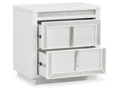 Signature Design by Ashley Chalanna Queen Panel Storage Bed and Nightstand - B822B8