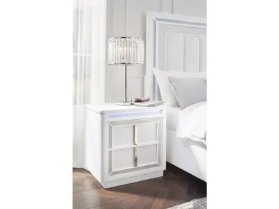 Signature Design by Ashley Chalanna Queen Panel Storage Bed and Nightstand - B822B8