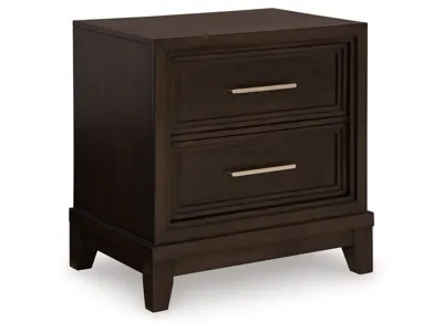 Signature Design by Ashley Neymorton Queen Upholstered Panel Bed, Dresser, Mirror and Nightstand - B618B10