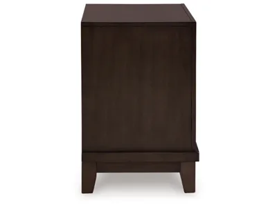 Signature Design by Ashley Neymorton Queen Upholstered Panel Bed, Dresser, Mirror and Nightstand - B618B10