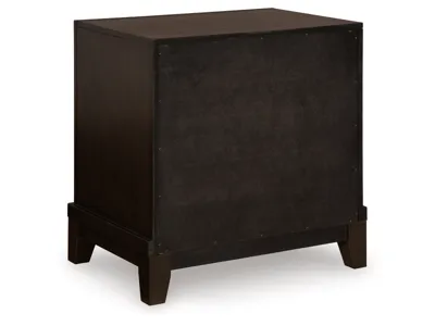 Signature Design by Ashley Neymorton Queen Upholstered Panel Bed, Dresser, Mirror and Nightstand - B618B10