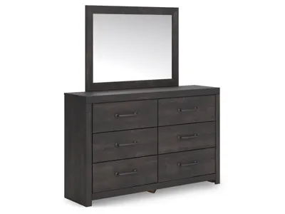 Signature Design by Ashley Hollivern Queen Panel Bed, Dresser, Mirror and Nightstand - PCB2108B25