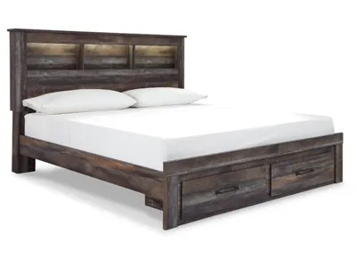 Signature Design by Ashley Drystan King Bookcase Storage Bed, Dresser, Mirror, Chest and Nightstand - B211B22